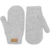 JAN & JUL Fleece Lined Knit Mittens for Babies and Toddlers(Mitten: Soft Grey)
