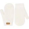 JAN & JUL Fleece Lined Knit Mittens for Babies and Toddlers(Mitten: Vanilla Cream)