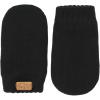 JAN & JUL Fleece Lined Knit Mittens for Babies and Toddlers(Thumbless Mitten: Jet Black)