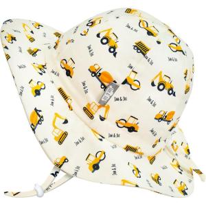 JAN & JUL Adjustable Cotton Floppy Sun Hat with 50+ UPF Protection for Girls(Little Diggers)