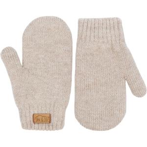 JAN & JUL Fleece Lined Knit Mittens for Babies and Toddlers(Mitten: Wheat Field)