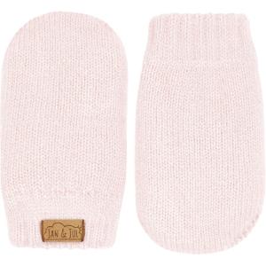 JAN & JUL Fleece Lined Knit Mittens for Babies and Toddlers(Thumbless Mitten: Light Pink)