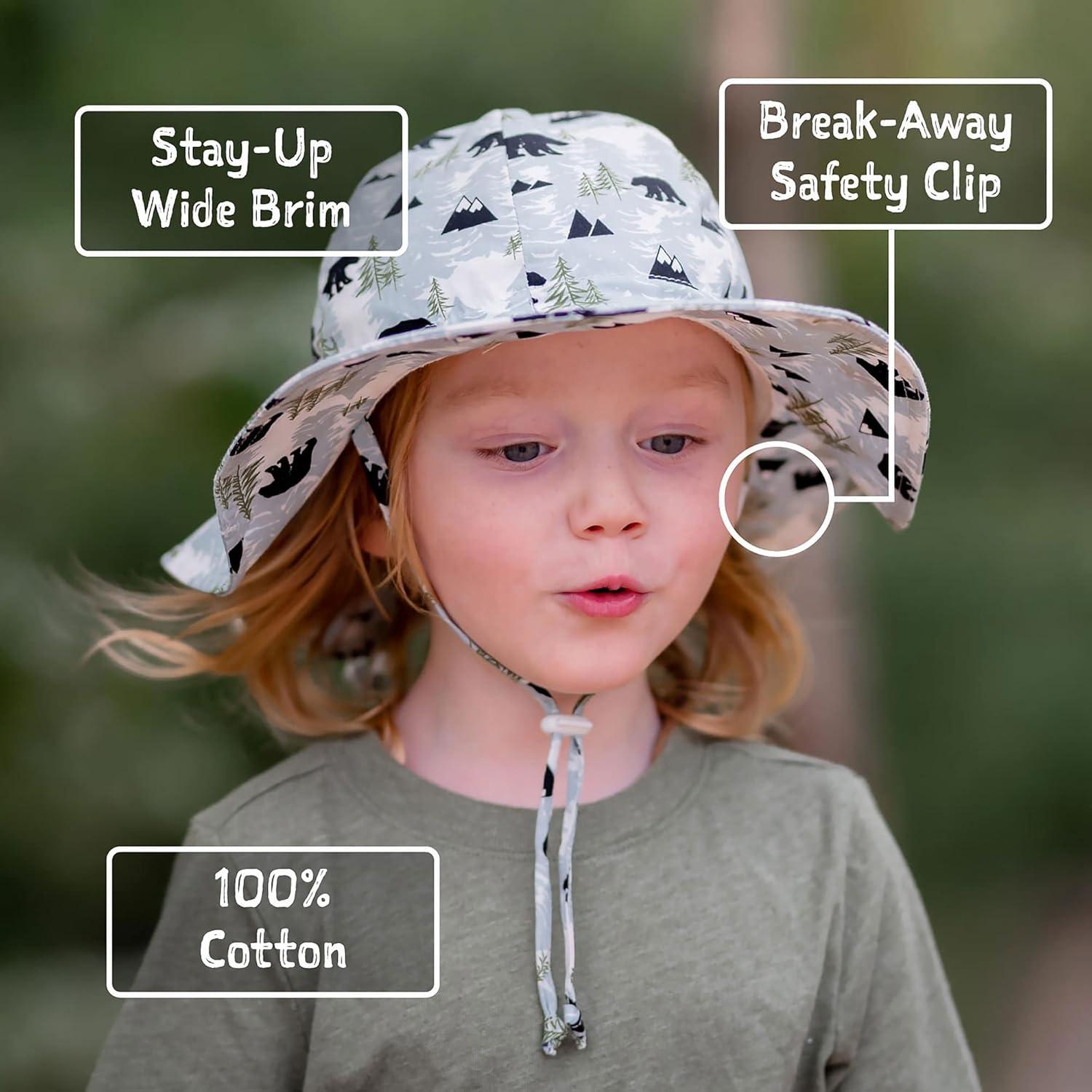 imageJAN ampamp JUL 50 UPF Cotton Sun Hat with Wide Brim for Toddler GirlsSand