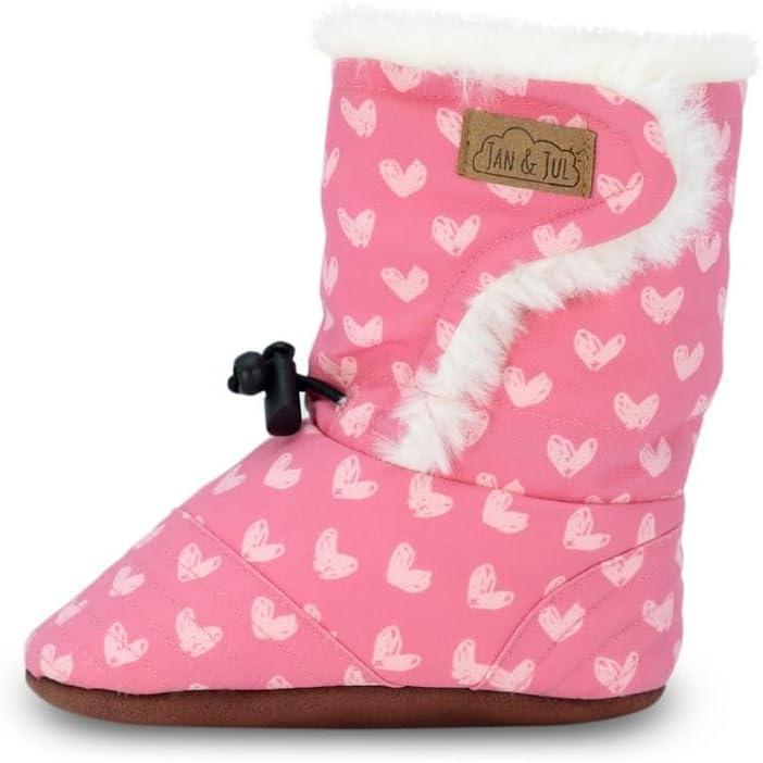 imageJAN ampamp JUL Faux Fur Lined Winter Booties for Babies and ToddlersHearts