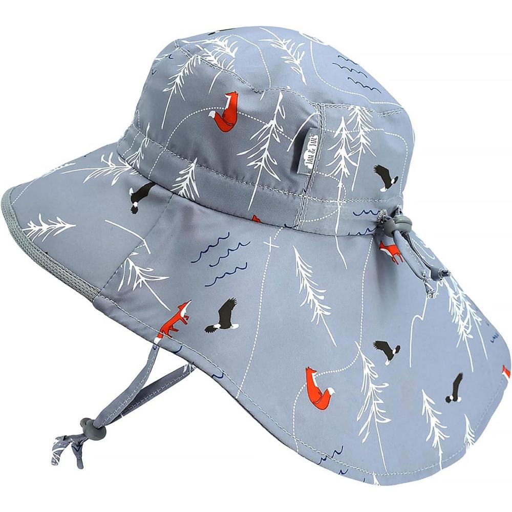 imageJAN ampamp JUL Kids SunHats with UV Protection Breathable XL 512 Years The Rockies