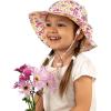 JAN & JUL 50+ UPF Cotton Sun Hat with Wide Brim for Toddler Girls(Wildflower)