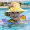 JAN & JUL Bucket Sun Hat with Adjustable Strap 50+ UPF(Blue Plaid)