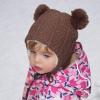 JAN & JUL Cute Bear Knit Winter Hats for Baby Toddler(Brown Bear)
