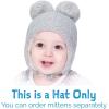 JAN & JUL Cute Bear Knit Winter Hats for Baby Toddler(Grey Bear)