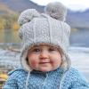 JAN & JUL Cute Bear Knit Winter Hats for Baby Toddler(Grey Bear)