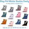 JAN & JUL Faux Fur Lined Winter Booties for Babies and Toddlers(Black)