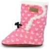 JAN & JUL Faux Fur Lined Winter Booties for Babies and Toddlers(Hearts)
