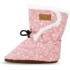 JAN & JUL Faux Fur Lined Winter Booties for Babies and Toddlers(Prairie Flowers)
