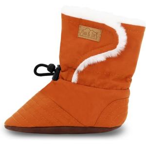 JAN & JUL Faux Fur Lined Winter Booties for Babies and Toddlers(Terracotta)