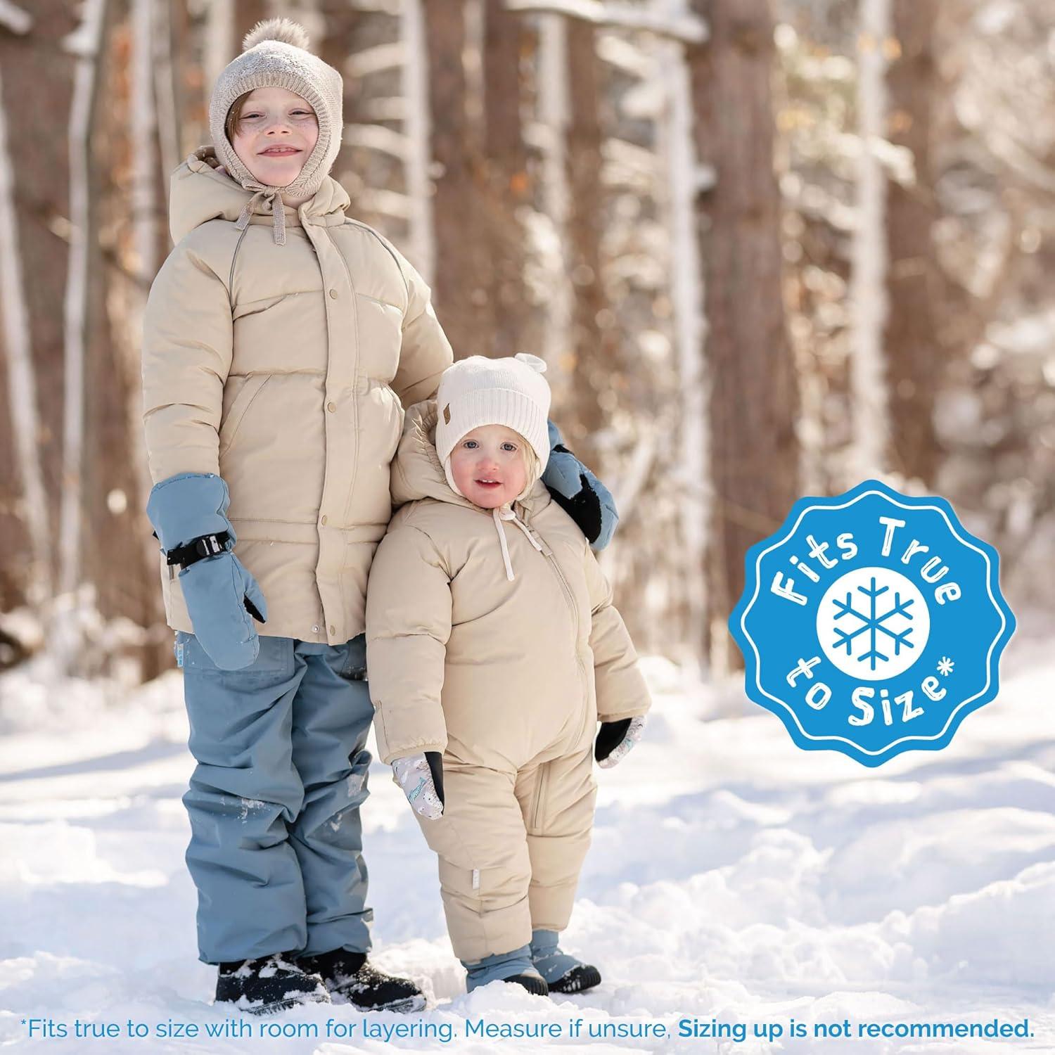 imageJAN ampamp JUL Waterresistant ToastyDry Puffy Suit for Babies and ToddlersOat