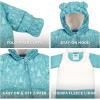 JAN & JUL Water-resistant Toasty-Dry Puffy Suit for Babies and Toddlers(Green Grove)