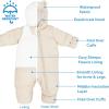 JAN & JUL Water-resistant Toasty-Dry Puffy Suit for Babies and Toddlers(Oat)