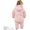 JAN & JUL Water-resistant Toasty-Dry Puffy Suit for Babies and Toddlers(Pink Forest)