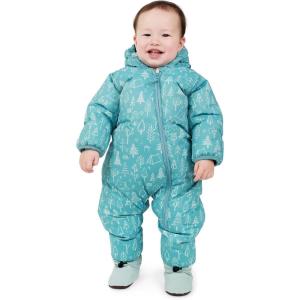 JAN & JUL Water-resistant Toasty-Dry Puffy Suit for Babies and Toddlers(Green Grove)