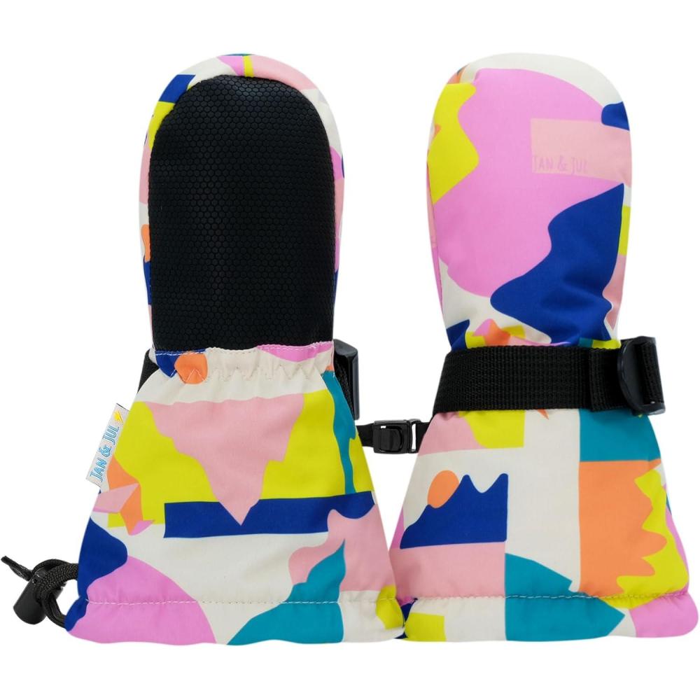 imageJAN ampamp JUL Girls Insulated Waterproof Snow Mittens for Toddler and KidsNo Thumb Winter Sun Rated 15