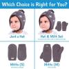 JAN & JUL Knit Ear Flap Winter Beanie for Baby and Toddler(Hat & Thumbless Mitten Set: Bunny Sisters)