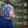 JAN & JUL Knit Ear Flap Winter Beanie for Baby and Toddler(Hat & Thumbless Mitten Set: Bunny Sisters)