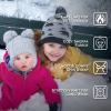 JAN & JUL Knit Ear Flap Winter Beanie for Baby and Toddler(Hat & Thumbless Mitten Set: Bunny Sisters)