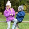 JAN & JUL Knit Ear Flap Winter Beanie for Baby and Toddler(Hat & Thumbless Mitten Set: Grey Lightning Bolt)