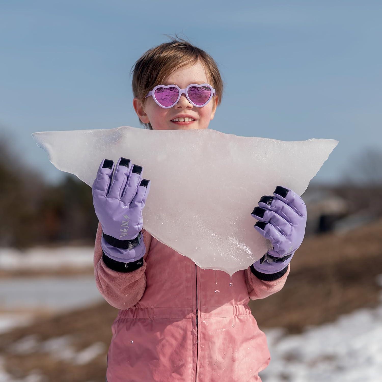 imageJAN ampamp JUL Waterproof Insulated Winter Gloves for KidsNeon Peaks