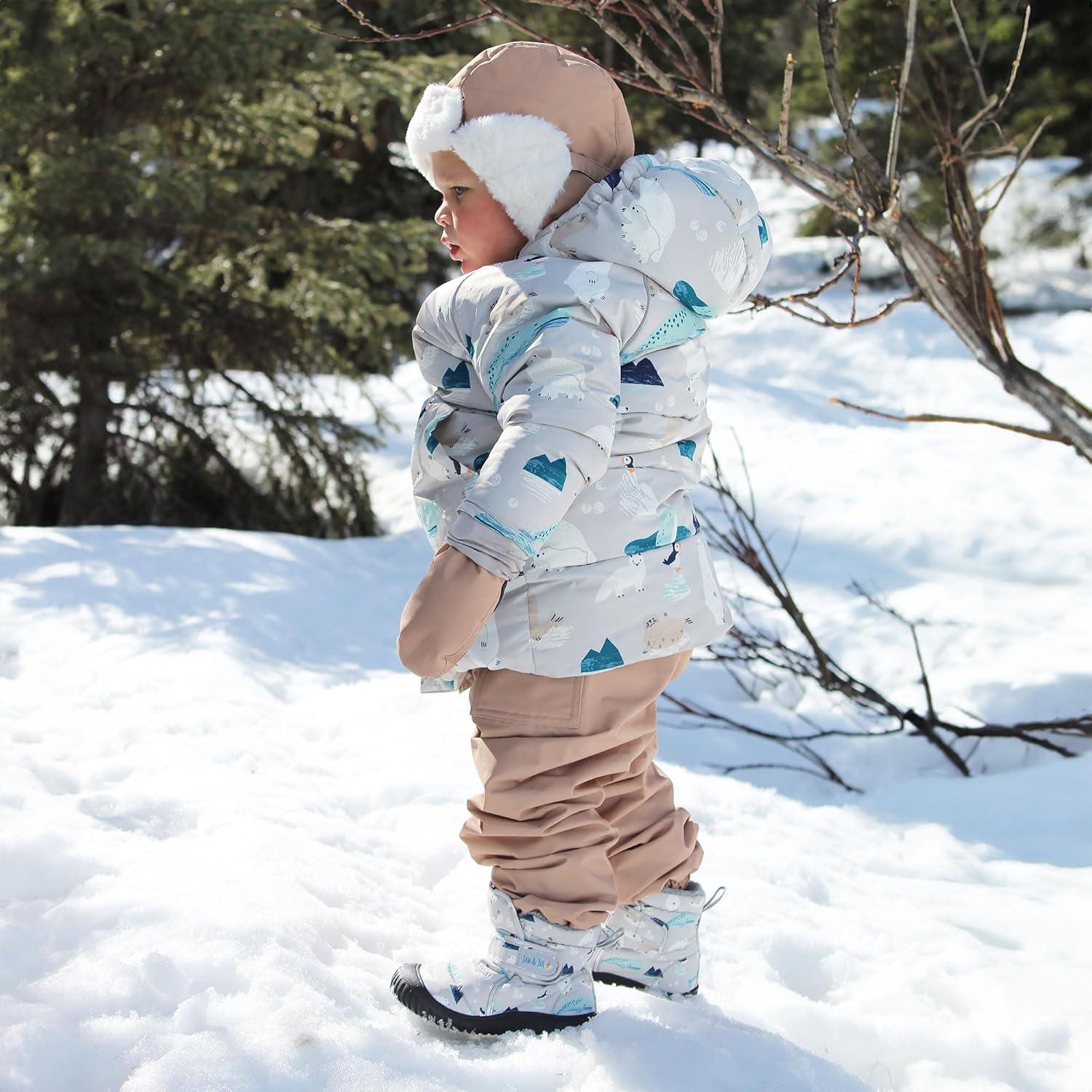 imageJAN ampamp JUL Winter WaterResistant Insulated Booties for Toddlers and KidsPolar Pals