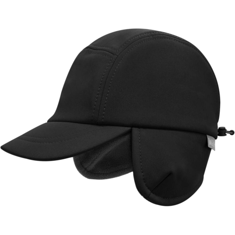 imageJAN ampamp JUL Softshell Winter Cap for Toddlers and KidsBlack
