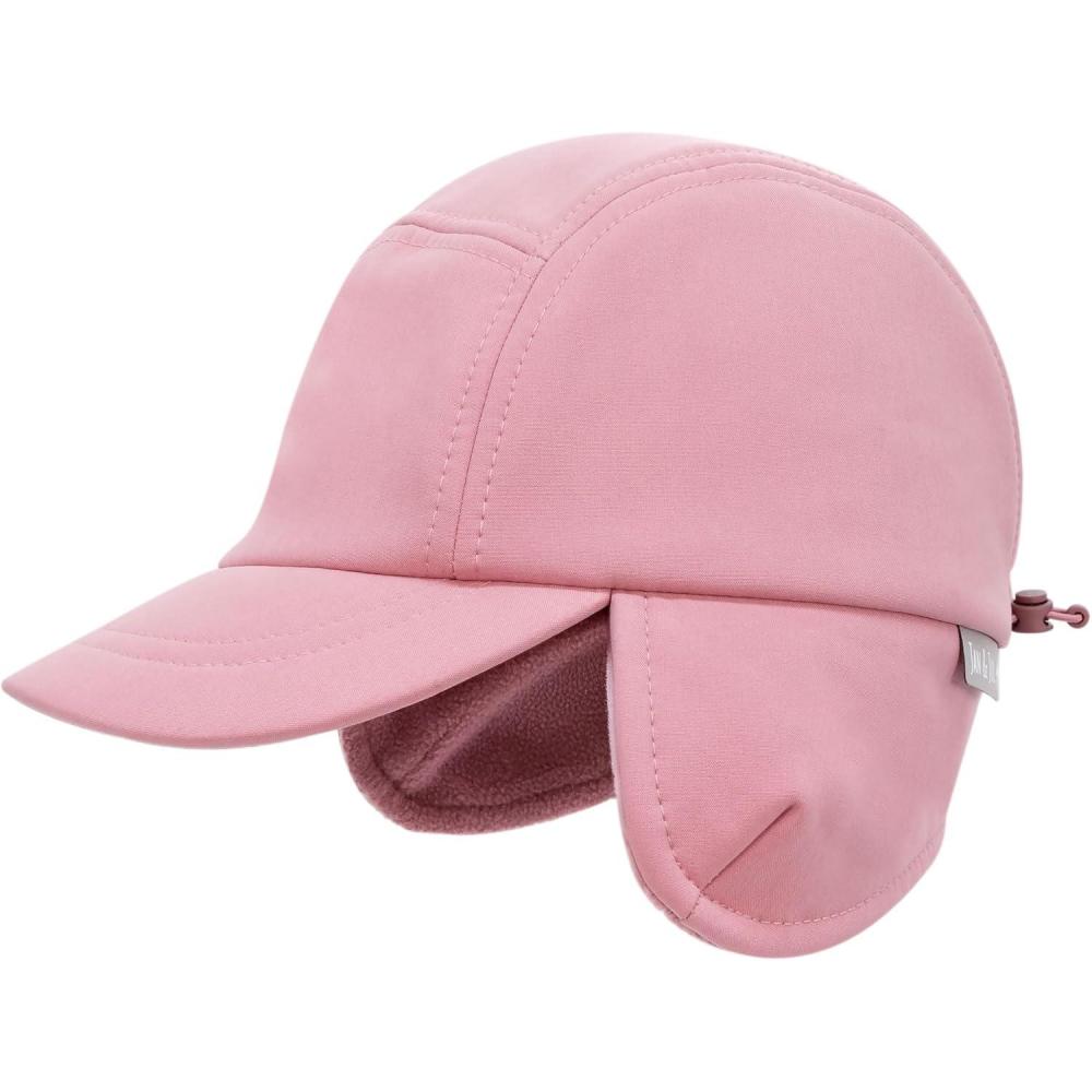 imageJAN ampamp JUL Softshell Winter Cap for Toddlers and KidsDusty Rose