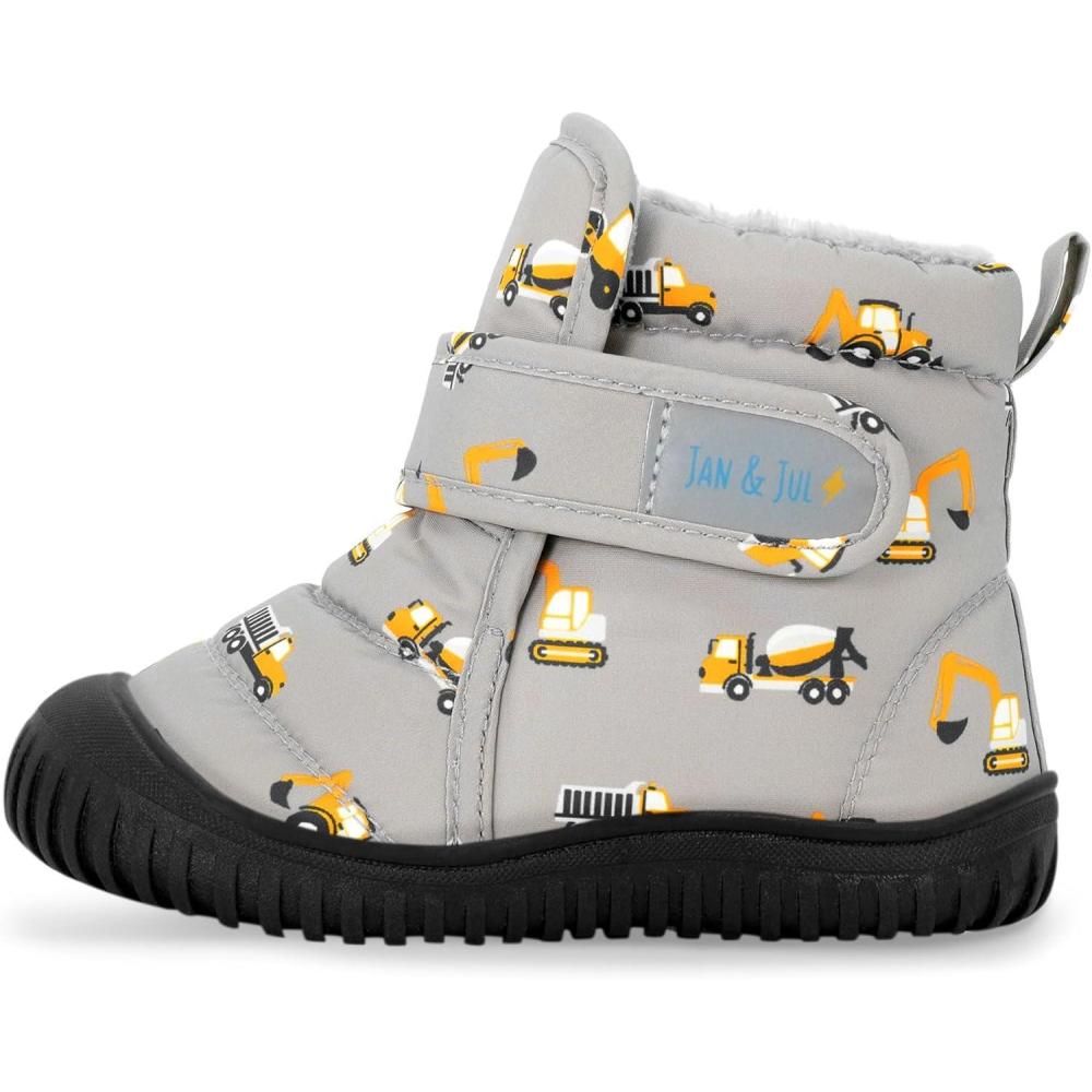 imageJAN ampamp JUL Winter WaterResistant Insulated Booties for Toddlers and KidsGrey Construction