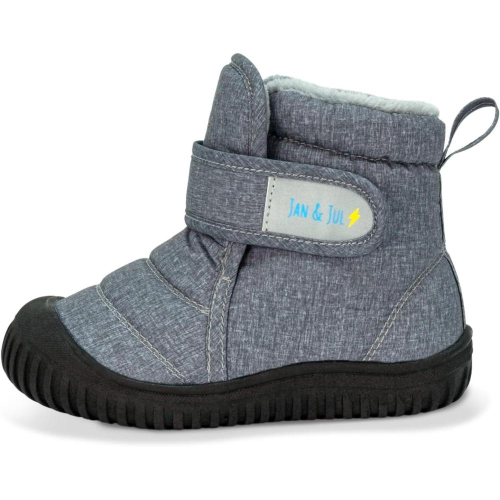 imageJAN ampamp JUL Winter WaterResistant Insulated Booties for Toddlers and KidsToastydry Heather Grey