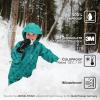 JAN & JUL Waterproof Insulated Winter Gloves for Kids(Neon Peaks)
