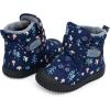 JAN & JUL Winter Water-Resistant Insulated Booties for Toddlers and Kids(Navy Forest)