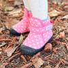 JAN & JUL Winter Water-Resistant Insulated Booties for Toddlers and Kids(Toasty-dry: Pink Rainbow)