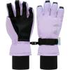 JAN & JUL Waterproof Insulated Winter Gloves for Kids(Lavender)