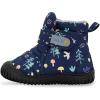 JAN & JUL Winter Water-Resistant Insulated Booties for Toddlers and Kids(Navy Forest)