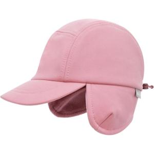 JAN & JUL Softshell Winter Cap for Toddlers and Kids(Dusty Rose)