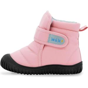 JAN & JUL Winter Water-Resistant Insulated Booties for Toddlers and Kids(Dusty Pink)