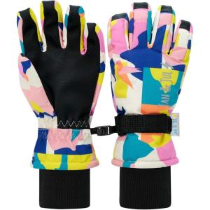 JAN & JUL Waterproof Insulated Winter Ski Gloves for Kids(Winter Sun)