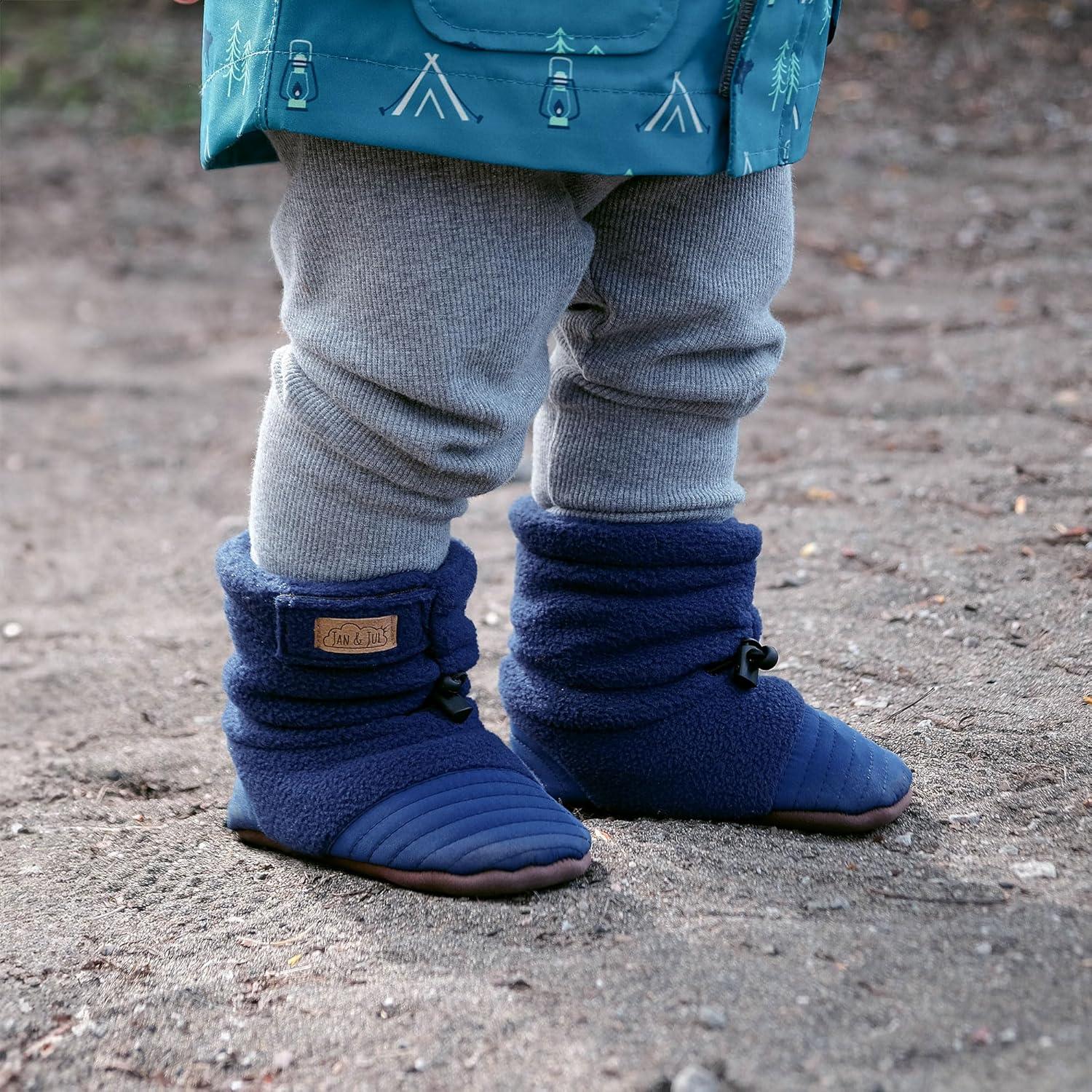 imageJAN ampamp JUL Baby Fleece for BootiesNavy