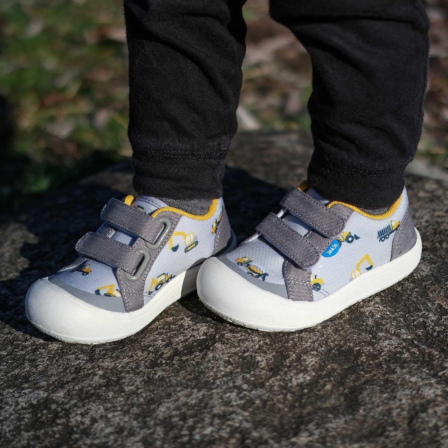 imageJAN ampamp JUL Hook and Loop Canvas Shoes Lightweight Easy On Sneakers with Flexible Sole Extra WideBig Trucks
