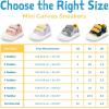 JAN & JUL Hook and Loop Canvas Shoes, Lightweight Easy On Sneakers with Flexible Sole Extra Wide(Big Trucks)