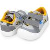 JAN & JUL Hook and Loop Canvas Shoes, Lightweight Easy On Sneakers with Flexible Sole Extra Wide(Grey Construction)