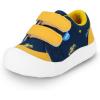 JAN & JUL Hook and Loop Canvas Shoes, Lightweight Easy On Sneakers with Flexible Sole Extra Wide(Big Trucks)