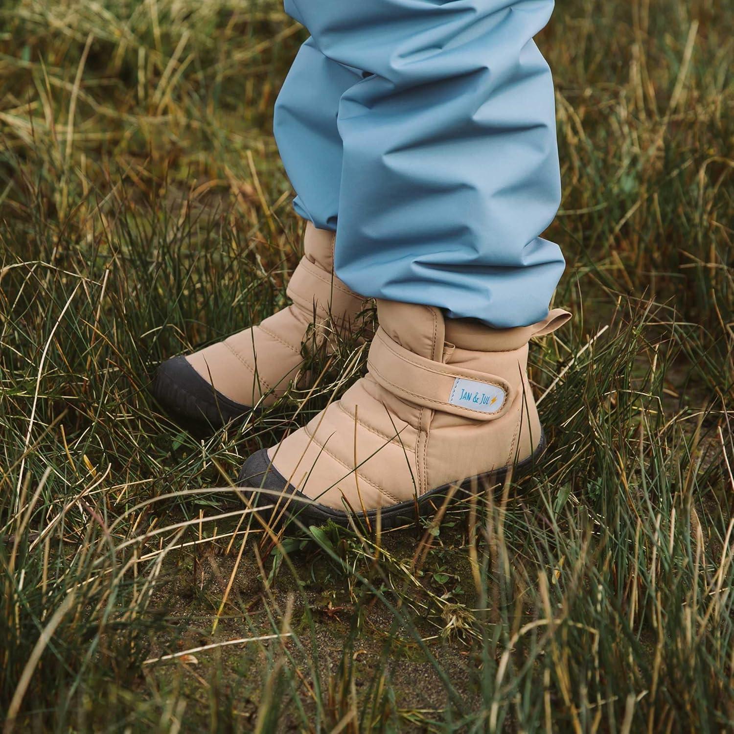 imageJAN ampamp JUL WaterResistant Insulated Winter Booties for Toddlers and KidsSoft Brown