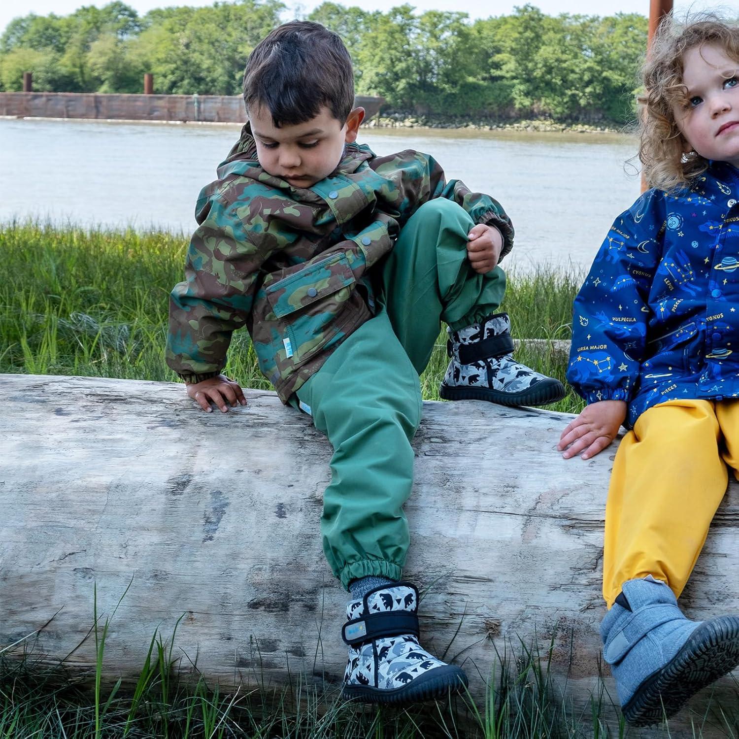 imageJAN ampamp JUL WaterResistant Insulated Winter Booties for Toddlers and KidsToastydry Bear