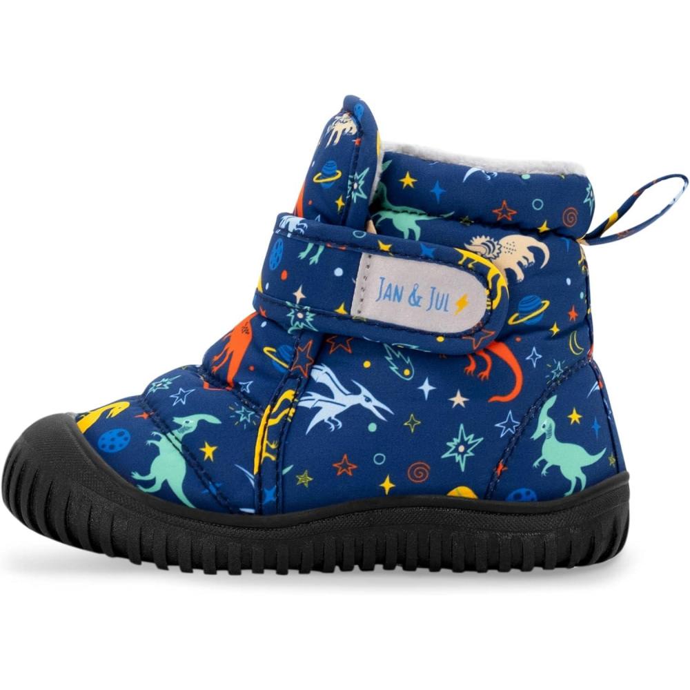 imageJAN ampamp JUL WaterResistant Insulated Winter Booties for Toddlers and KidsToastydry Space Dinos